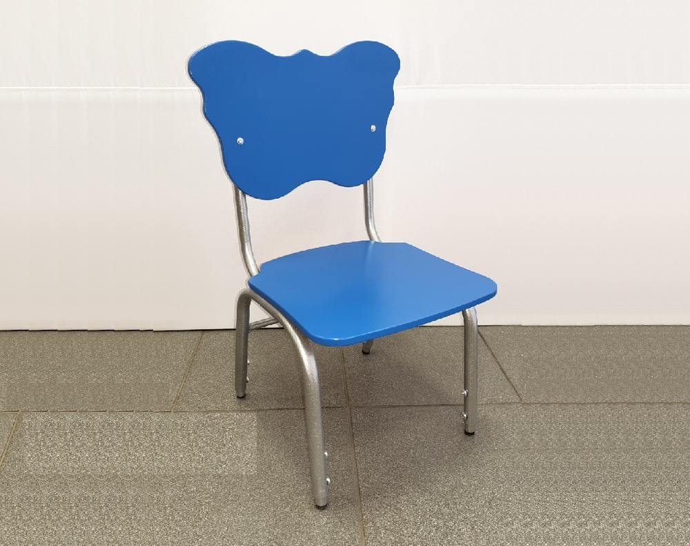 Стул детский "Мотылек" на металлокаркасе, регулируемый