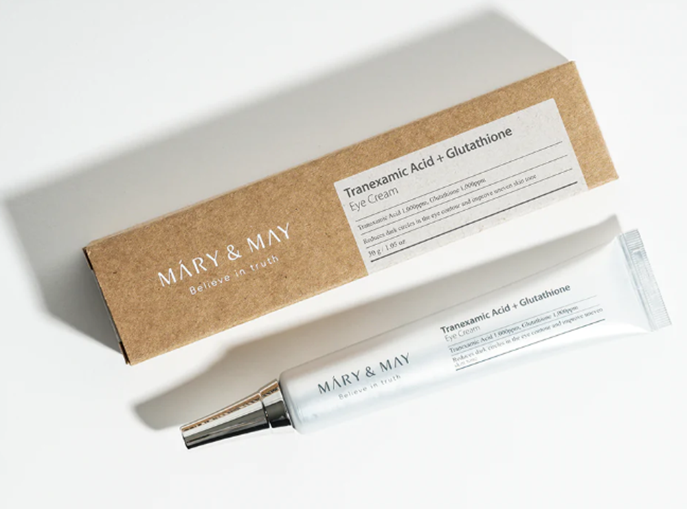 Mary&May Tranexamic Acid + Glutathione Eye Cream осветляющий крем для век 30г