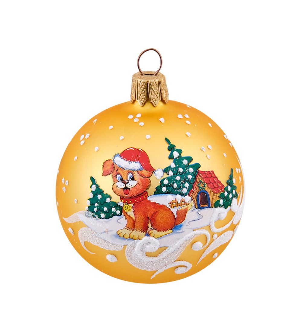 Элита НФШ-1539/8 Ел.украшение Шар «Собачка» 65 мм