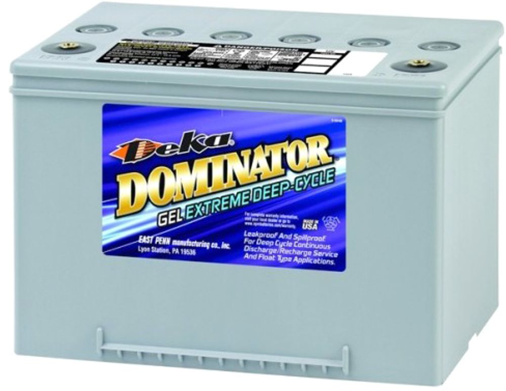 Аккумулятор тяговый Deka Dominator 8G34R 12В GEL 63а/ч, необслуживаемый