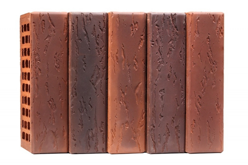 Кирпич лицевой Воротынский одинарный микс антик-кортен, руст