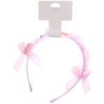 Ободок для волос детский «БАМБИ БУМ», сердечки, цвет розовый, лавандовый и голубой, 1.5см