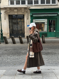 STRADIVARIUS Клетчатый шарф, экрю