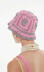 Панама Kraizy Stripes розовая