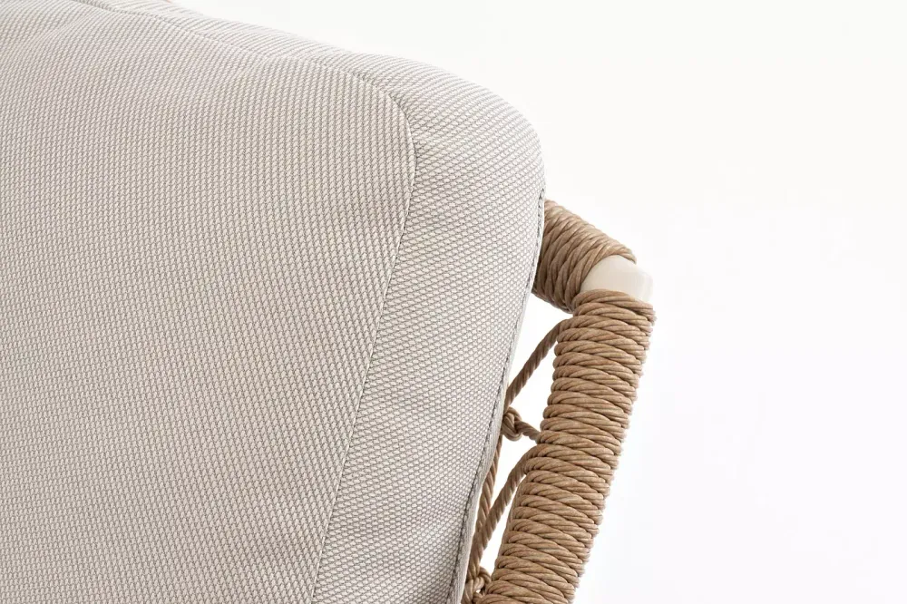 "Венеция" лаунж-зона из искусственного ротанга, цвет соломенный