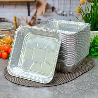 Форма для запекания алюминиевая фольга 20,5*20,5*4,5см 1400мл LAMINA (50шт)