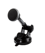 Автодержатель WALKER CX-015 PREMIUM телескопический магнитный с присоской, черно-серый