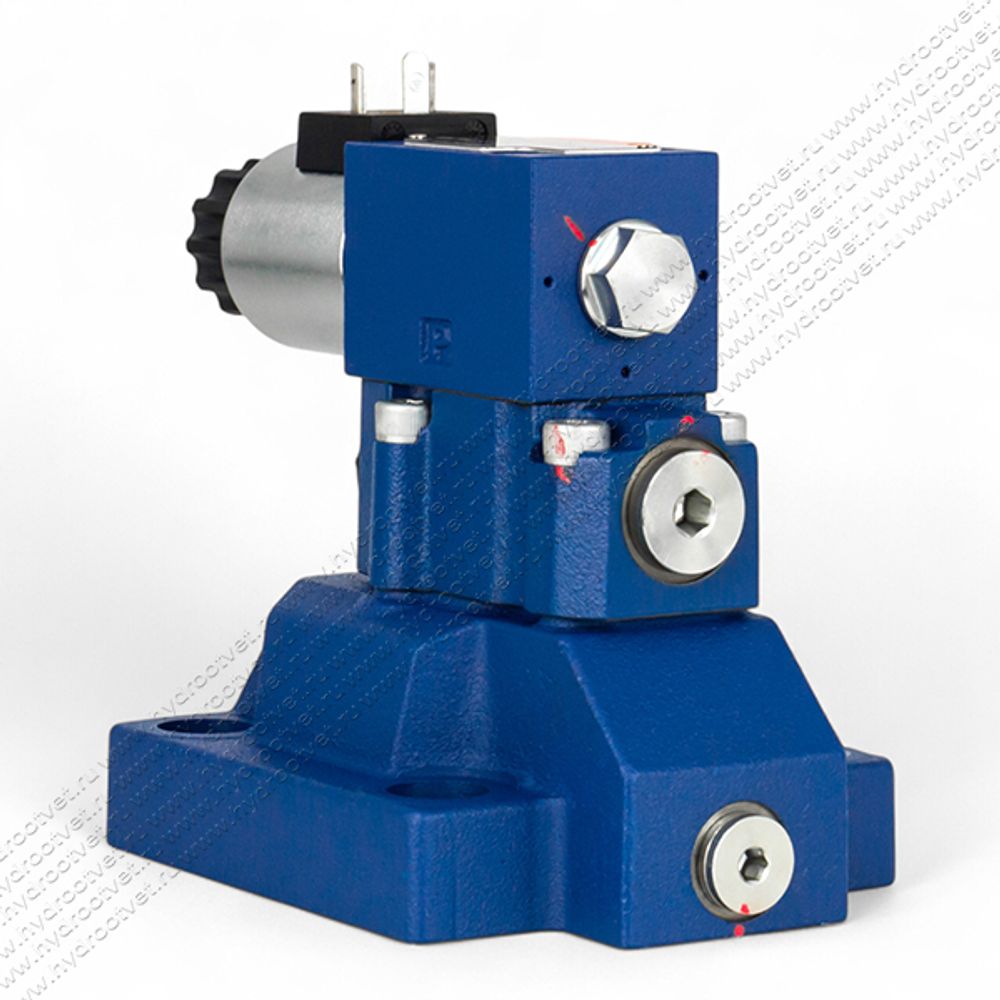 DBW30B2-5X/350CG24N9K4 - Предохранительный клапан Ду32 с давлением настройки до 350 бар, управление - X и Y - внутренние с разгрузкой B = открыт с электроуправлением G24