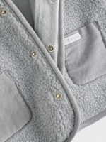 Флисовая куртка с капюшоном для малышей Next B50-980, Серый