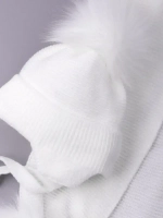 Шапка детская зимняя вязаная и шарф