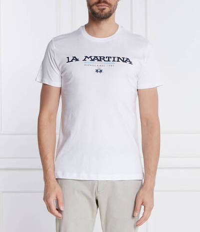 Футболка La Martina - белый(WMR006 JS206)