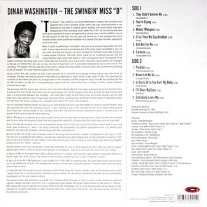 Dinah Washington With Quincy Jones And His Orchestra / The Swingin' Miss "D" (LP)