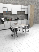 Обеденный стол "Мрамор Марквина синий" 90x60 см