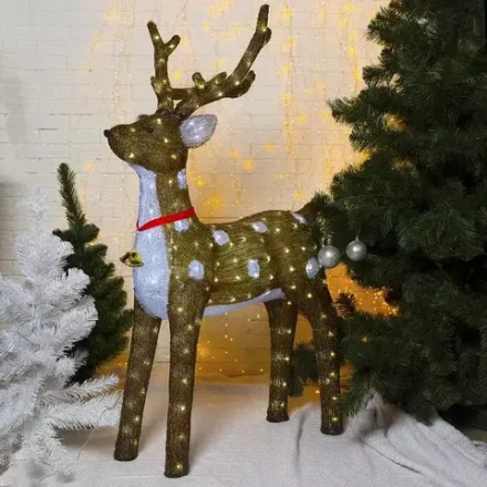 Светодиодная фигура Косуля 80x130x50 см., акрил, 228 LED, 8 режимов, 24 В., свечение белое, Luazon Lighting (3613099)