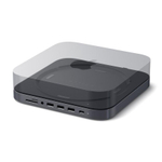 USB-Хаб-подставка Satechi для Mac mini (M1, M2 | 2020–2023) и Mac Studio (ST-ABHF) Подключение: встроенный кабель USB-C. Порты: USB-C, 3 USB-A 3.2 Gen 1, microSD, SD, разъём 3,5 мм