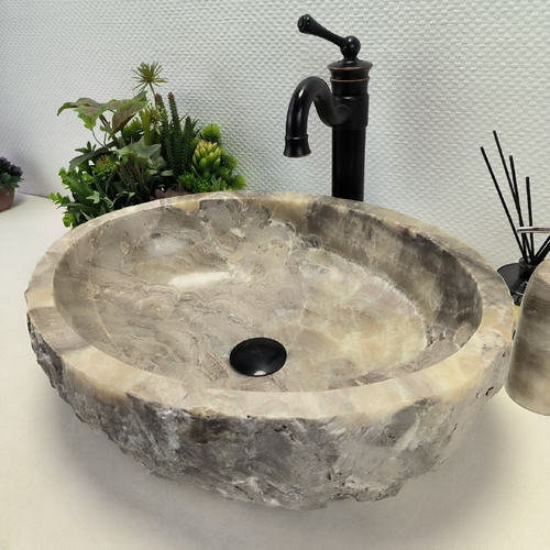 Раковина из оникса Erozy Grey EO-62230 51*40*15 0096