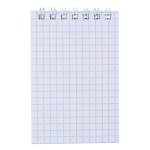 Блокнот МАЛЫЙ ФОРМАТ А7 75х105мм 40л, гребень, клетка, кросс-серия PASTEL, BRAUBERG, 117014