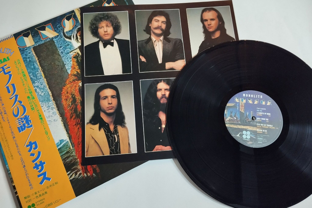 Винтажная виниловая пластинка LP Kansas Monolith (Japan 1979) (Obi)