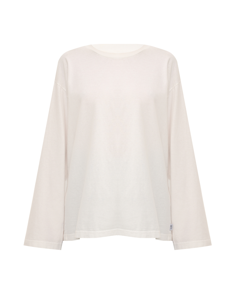 MM6 MAISON MARGIELA ЛОНГСЛИВ ЖЕНСКИЙ ИЗ ХЛОПКОВОГО ДЖЕРСИ БЕЛЫЙ