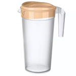 Кувшин с крышкой 1,5л (оранжевый)