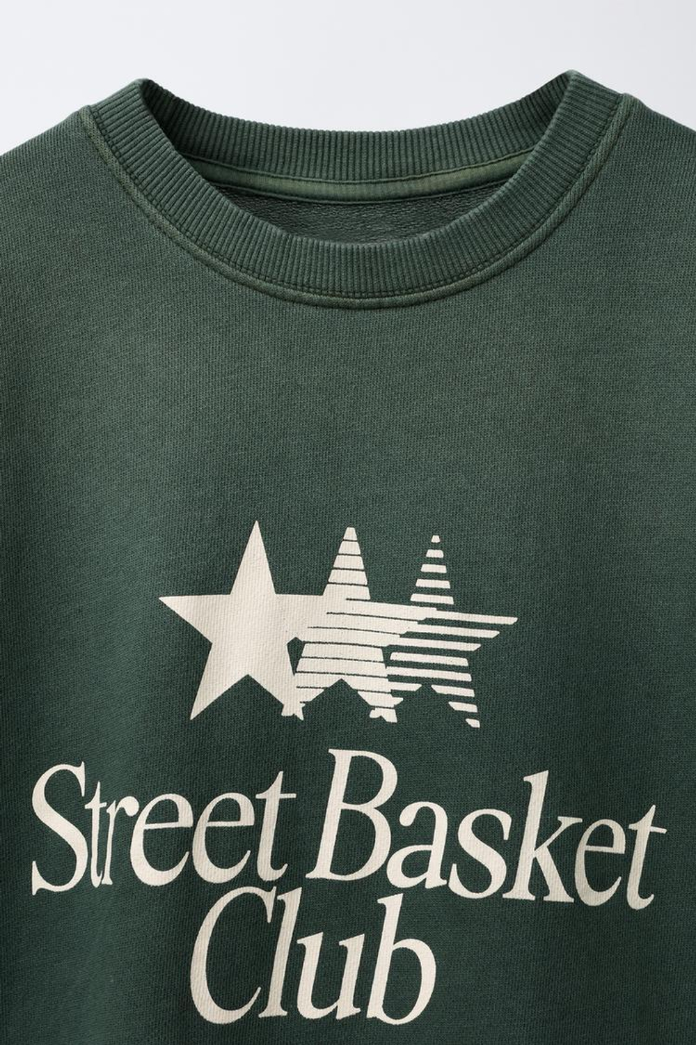 ZARA КОМПЛЕКТ ИЗ ТОЛСТОВКИ И БРЮК-ДЖОГГЕРОВ, ЗЕЛЕНЫЙ