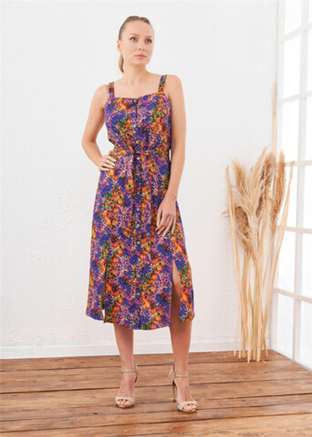 RELAX MODE / Платье женское повседневное весна летнее сарафан на бретелях - 45351