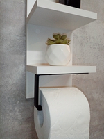 Держатель для туалетной бумаги с полками