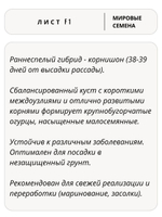 Семена огурцов Лист F1, 7 семян (Vita Green / Вита Грин)
