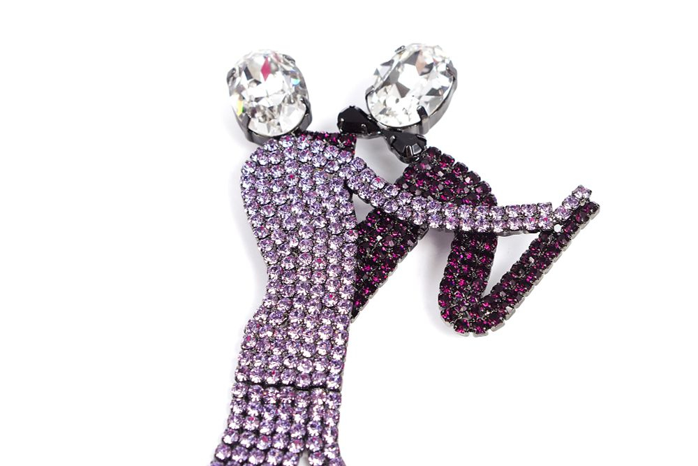 Брошь в виде танцующей пары в стиле ар-деко