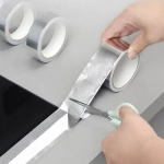 Алюминиевая лента Unibob, Фольгированный скотч, Повышенная прочность, 70 мкм, 50 мм * 40 м