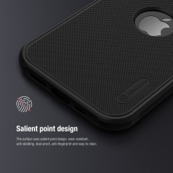 Чехол с вырезом под лого от Nillkin для iPhone 15 Pro Max, серия Super Frosted Shield Pro