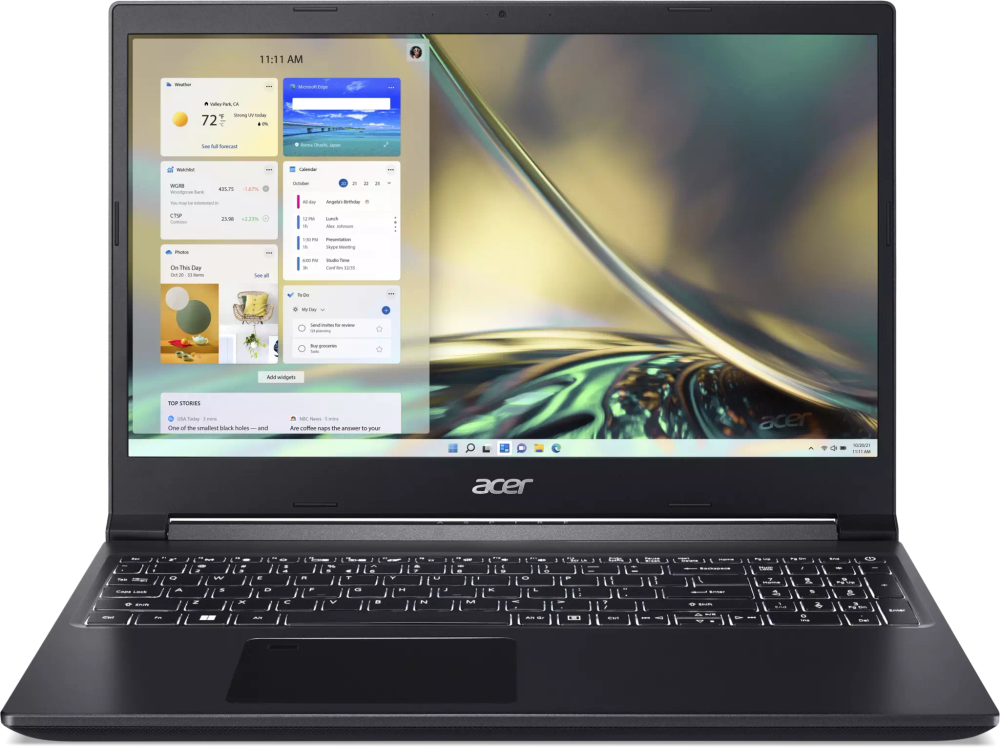 Ноутбук Acer Aspire 7 A715-43G-R2PG, 15.6&quot; (1920x1080) IPS 144Гц/AMD Ryzen 5 5625U/16ГБ DDR4/512ГБ SSD/GeForce RTX 3050 4ГБ/Без ОС, черный [NH.QHDER.008]