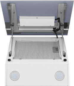 Каминная вытяжка Maunfeld MEDWAY 60 Glass White/ Stripe Inox