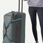 Patagonia Recycled Polyester Plain Weave Trolley Bag 28 Inch Unisex Gray