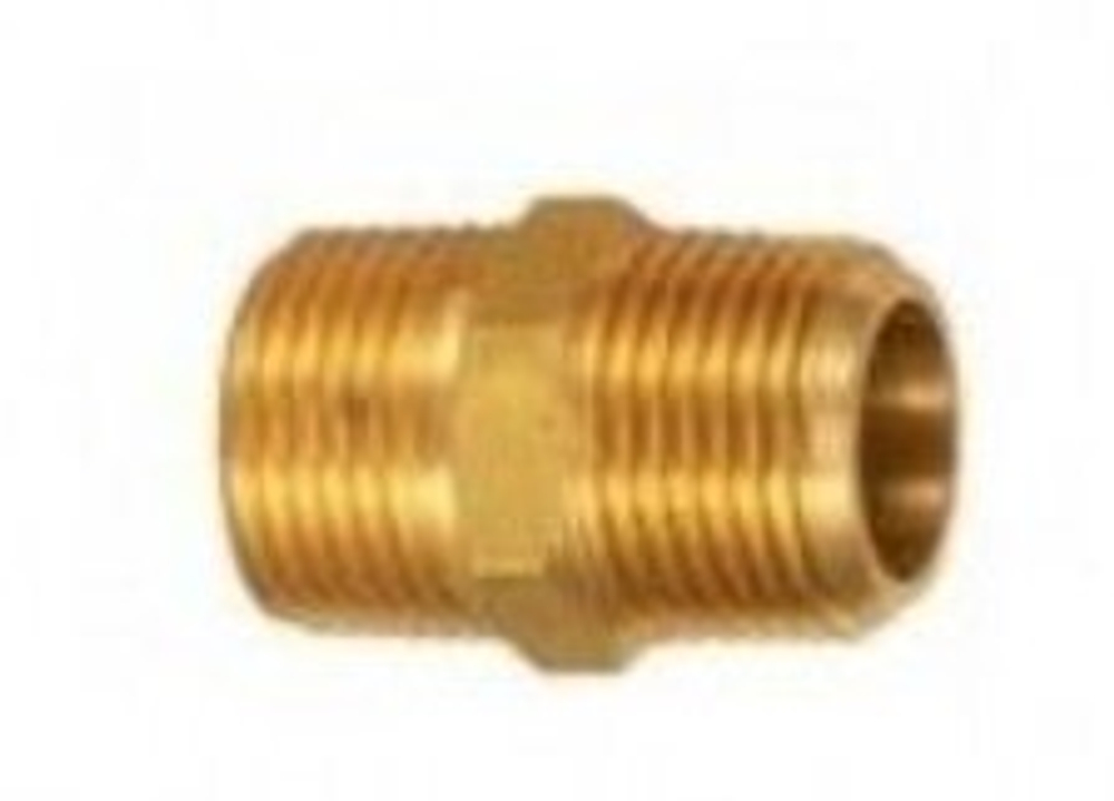 Штуцер латунный с наружными резьбами 1/2''X 1/4''(конус) Forsage F-CS-C-011-2