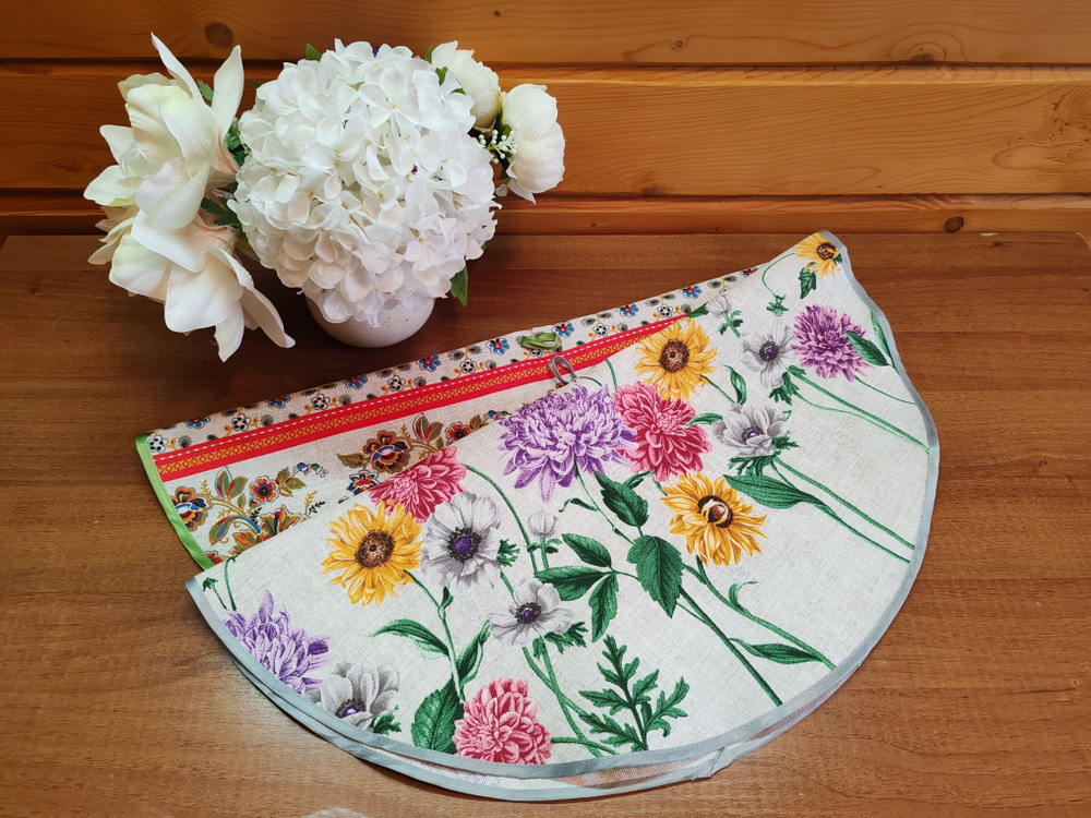 Полотенце кухонное, круглое, 2 шт, вафельное полотно