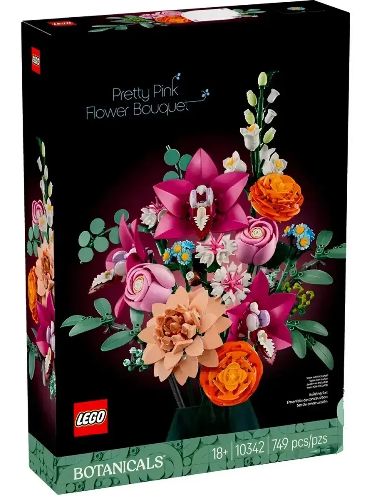 Конструктор Icons 10342 Букет из розовых цветов