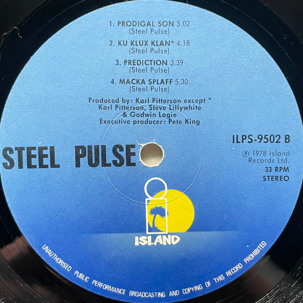 Steel Pulse ‎– Handsworth Revolution (Скандинавия 1978г.)