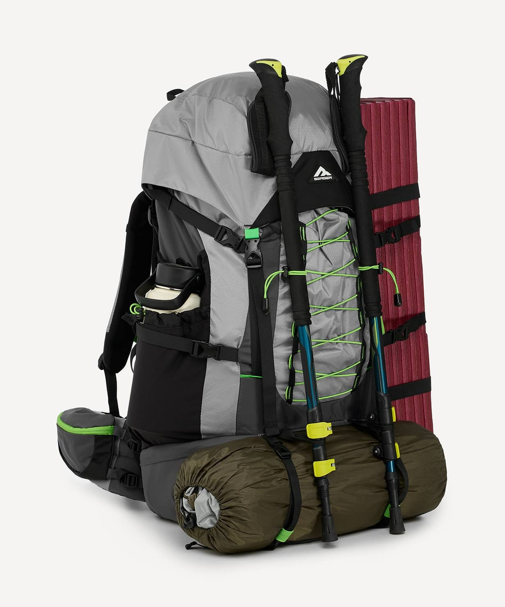 Рюкзак Hiking Ascent, серый, 55+10 л