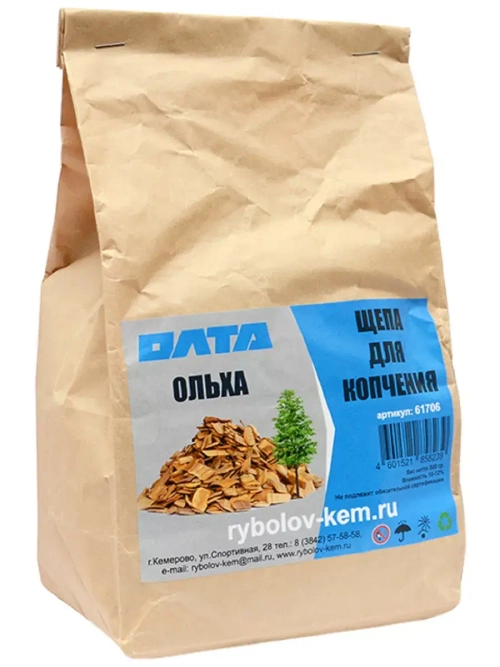 Щепа для копчения, ольха