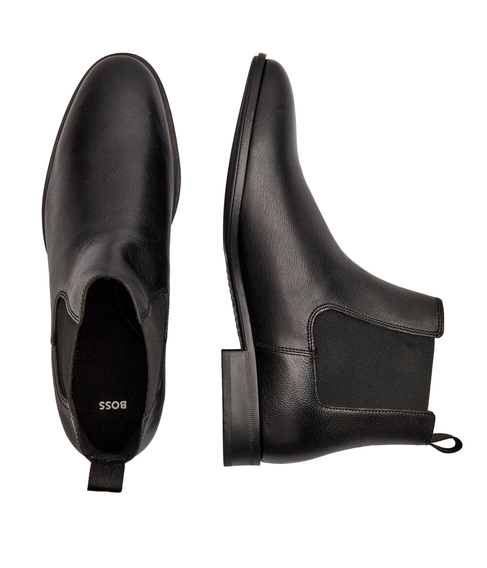 Кожаные челси colby_cheb_gr BOSS BLACK - черный(50529105)