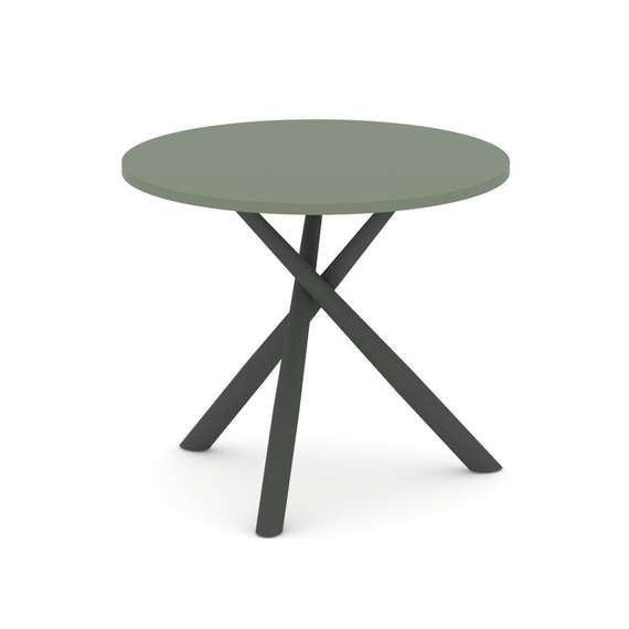 Oak Стол переговорный круглый D=900 PR.C.SPRG-002.D Кобо/Металл Антрацит 900*900*750