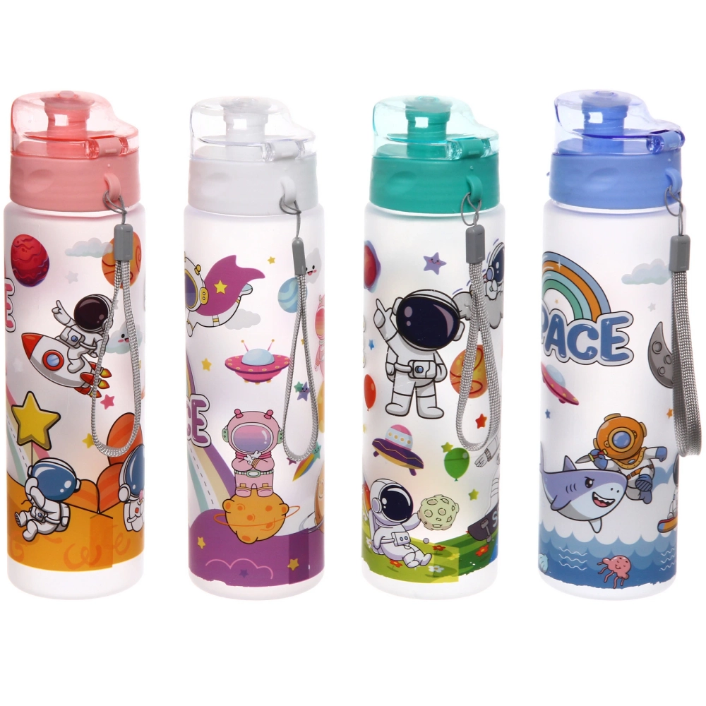 Бутылка питьевая пластиковая 700мл «Космос», микс цветов