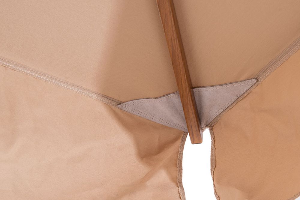 "Корсика" зонт уличный 3х3м на боковой алюминиевой опоре, цвет под дерево