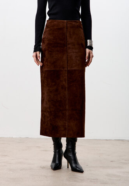 Юбка из натуральной замши
