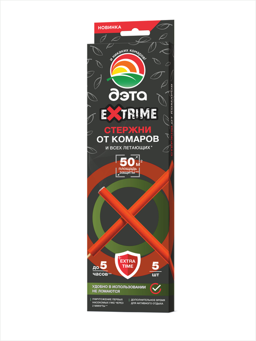 ДЭТА EXTRIME стержни от комаров и летающих насекомых 5 шт.