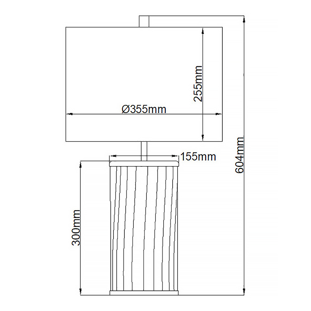 Настольная лампа Quintiesse, Арт. QN-RENO-SMOKE-PN
