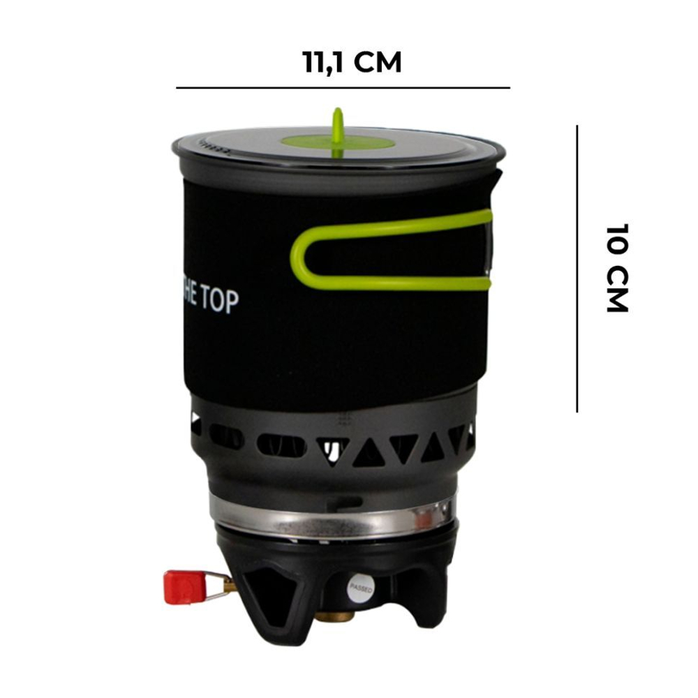 Система приготовления пищи туристическая Adimanti AD-10 1100 мл, цвет черный, AD-10