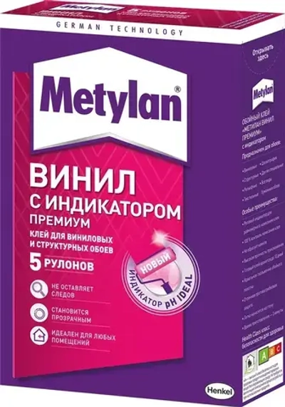 Клей обойный для виниловых обоев Metylan Винил Премиум 300 гр.