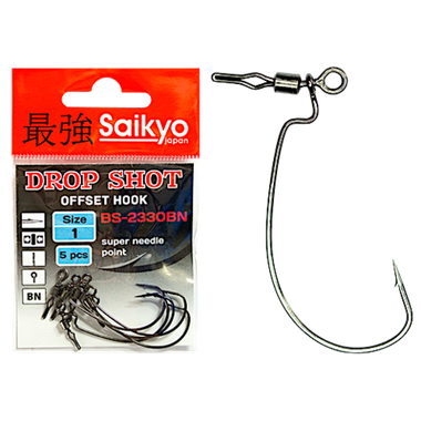 Крючок Офсетный Saikyo BS-2330BN №2/0  5шт